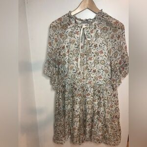 Elena Baldi dress Size S, viscose and silk.